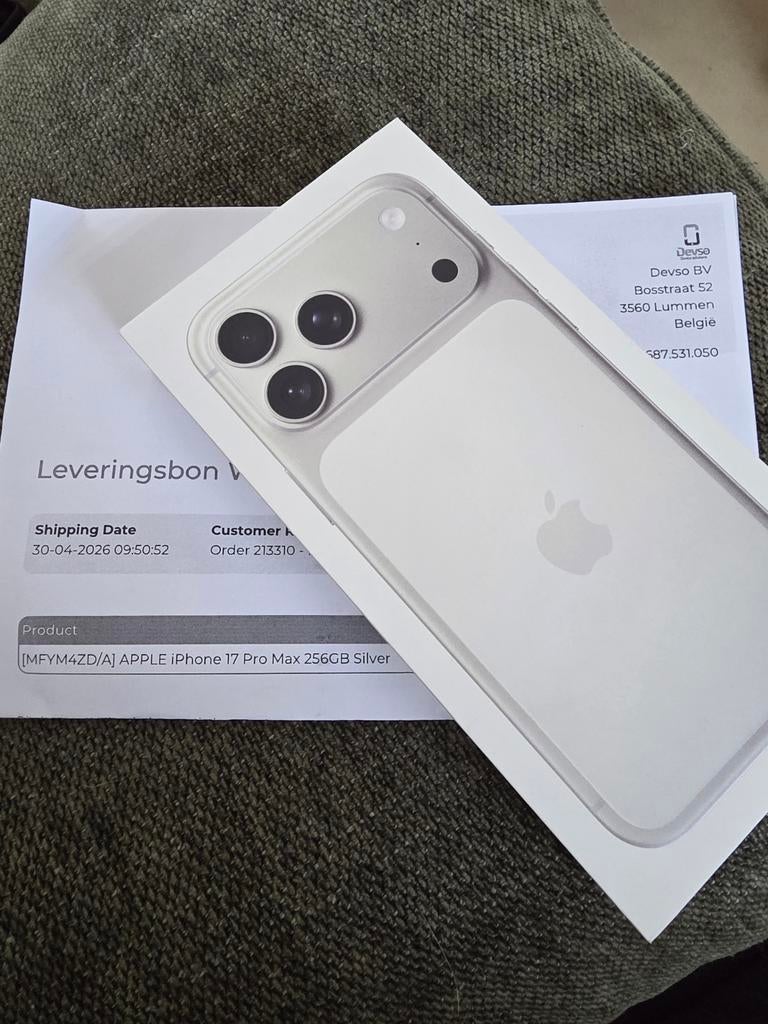 Apple iPhone 17 Pro Max, Télécoms, Téléphonie mobile | Apple iPhone, Enlèvement, Argent, 256 GB, Autres modèles