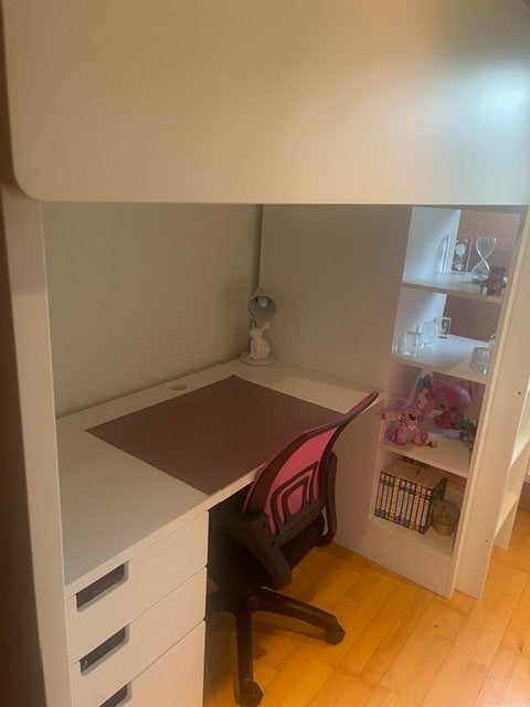 Lit ìkea Enfant 6 ans et plus, tout en un, Lit mezzanine ou Lit superposé, Enlèvement, 180 cm ou plus, 85 à 100 cm