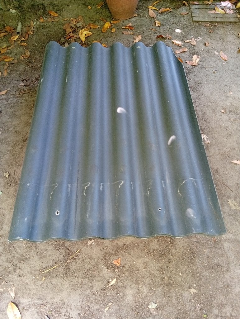 Golfplaten, Doe-het-zelf en Bouw, Dakpannen en Dakbedekking, Ophalen, Gebruikt, Steen of Klei, Minder dan 5 m²