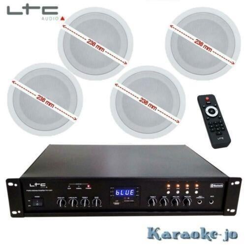 Muziek systeem met 4 x 30 Watt Plafondspeakers, Ophalen of Verzenden, Nieuw, Speakers, Overige merken