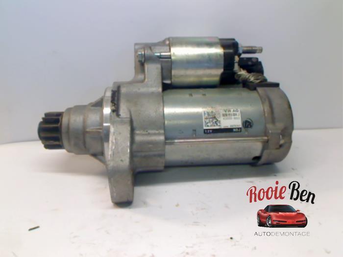 Startmotor van een Volkswagen Golf, Gebruikt, -, Volkswagen, -