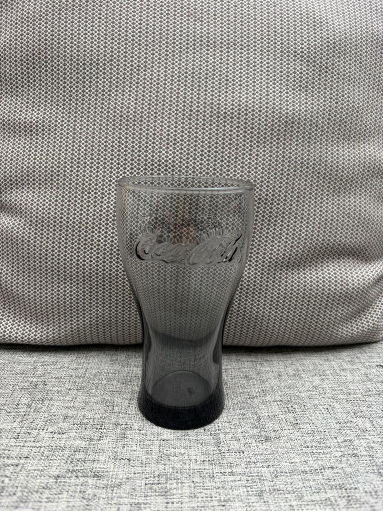 Coca Cola glas - rookglas zwart, Ophalen, Zo goed als nieuw