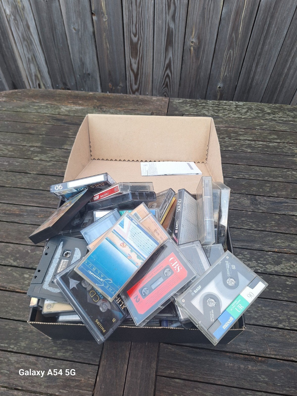 Sangles pour cassettes, Enlèvement
