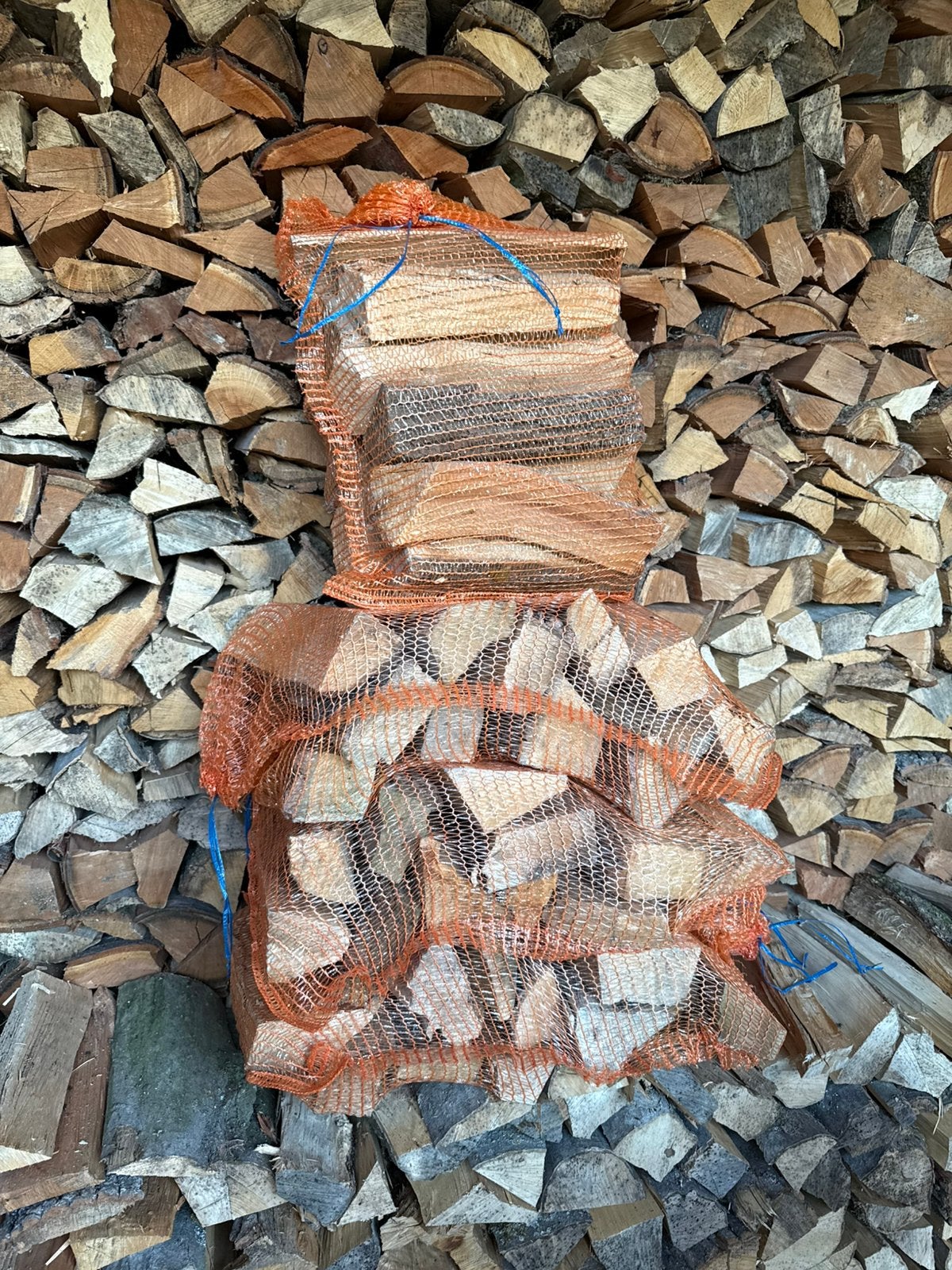 Filet de bûches - Bois de chauffage, Jardin & Terrasse, Enlèvement, Bûches