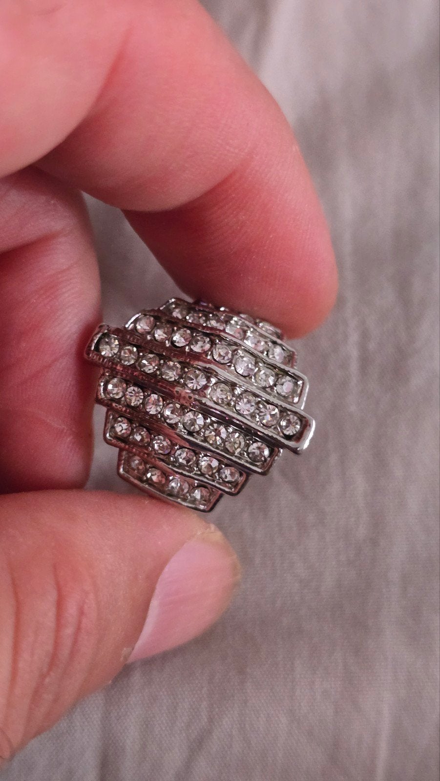 swarovski ring, Ophalen of Verzenden