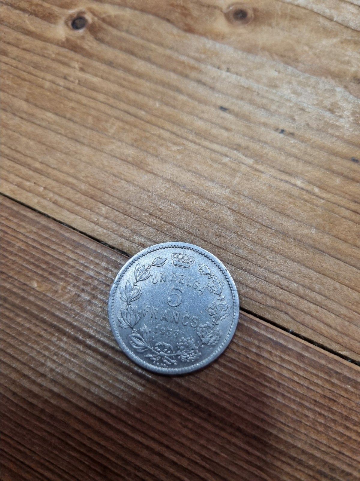 5 francs. Fr.1933 Très rare., Enlèvement ou Envoi