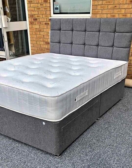 Lit complet avec matelas - Livraison rapide, Envoi, Neuf, 180 cm ou plus, Matelas