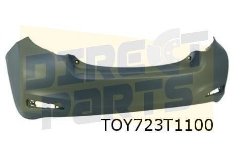 Toyota Yaris (8/11-9/14) achterbumper (te spuiten) Origineel, -, Verzenden, -, Nieuw
