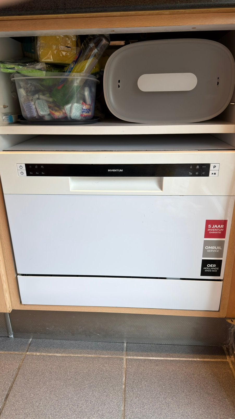 Mini Vaatwasser Inventum, Ophalen, Gebruikt
