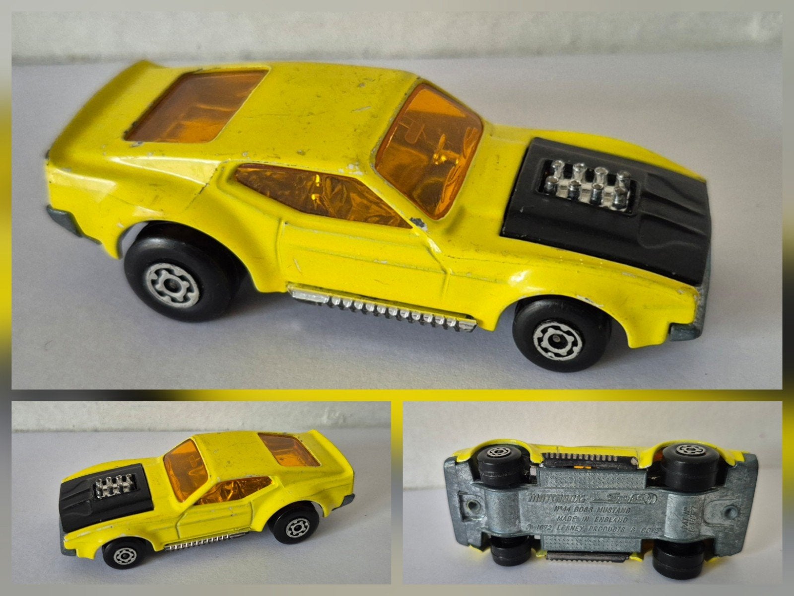 Matchbox 44-B 1972 Boss Mustang, Ophalen of Verzenden, Gebruikt, Auto
