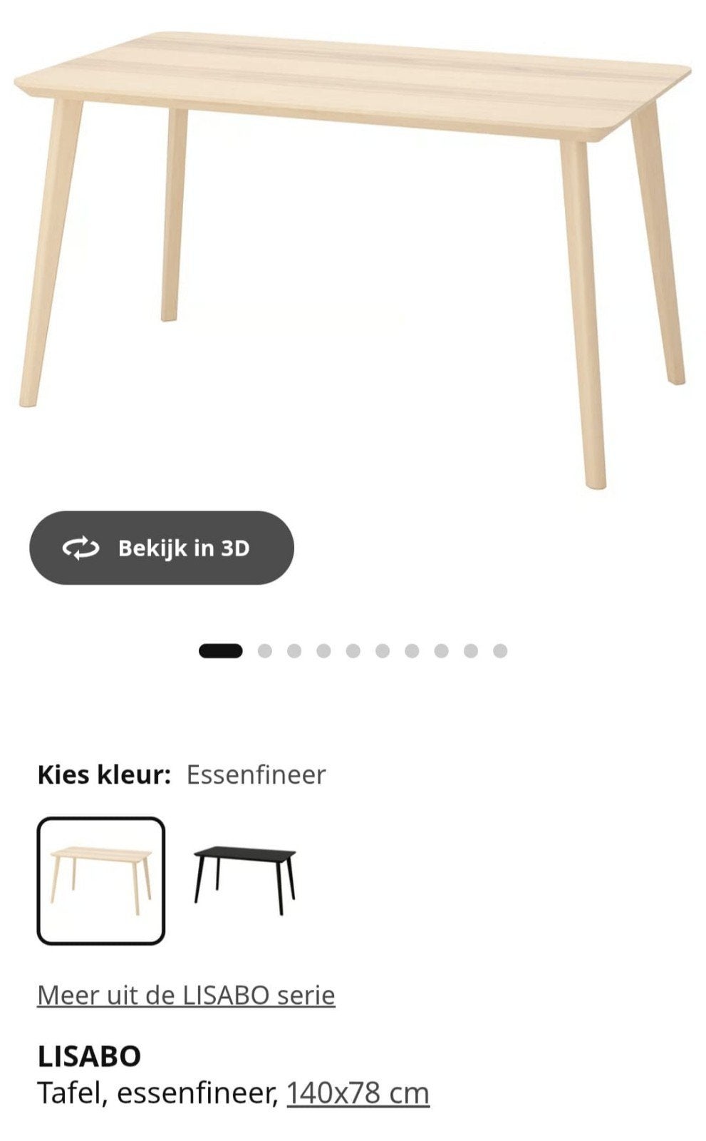 Ikea Tafel Hout, Enlèvement, Comme neuf, Rectangulaire