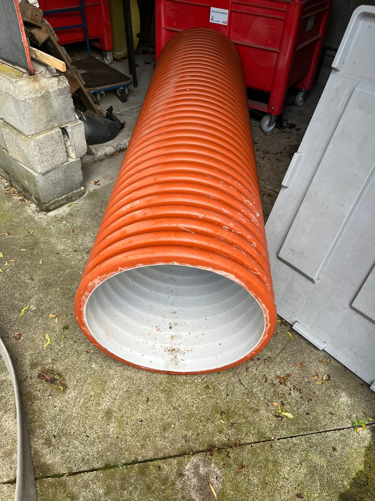 Gezocht: rioleringsbuis, Doe-het-zelf en Bouw, Ophalen, Zo goed als nieuw, PVC
