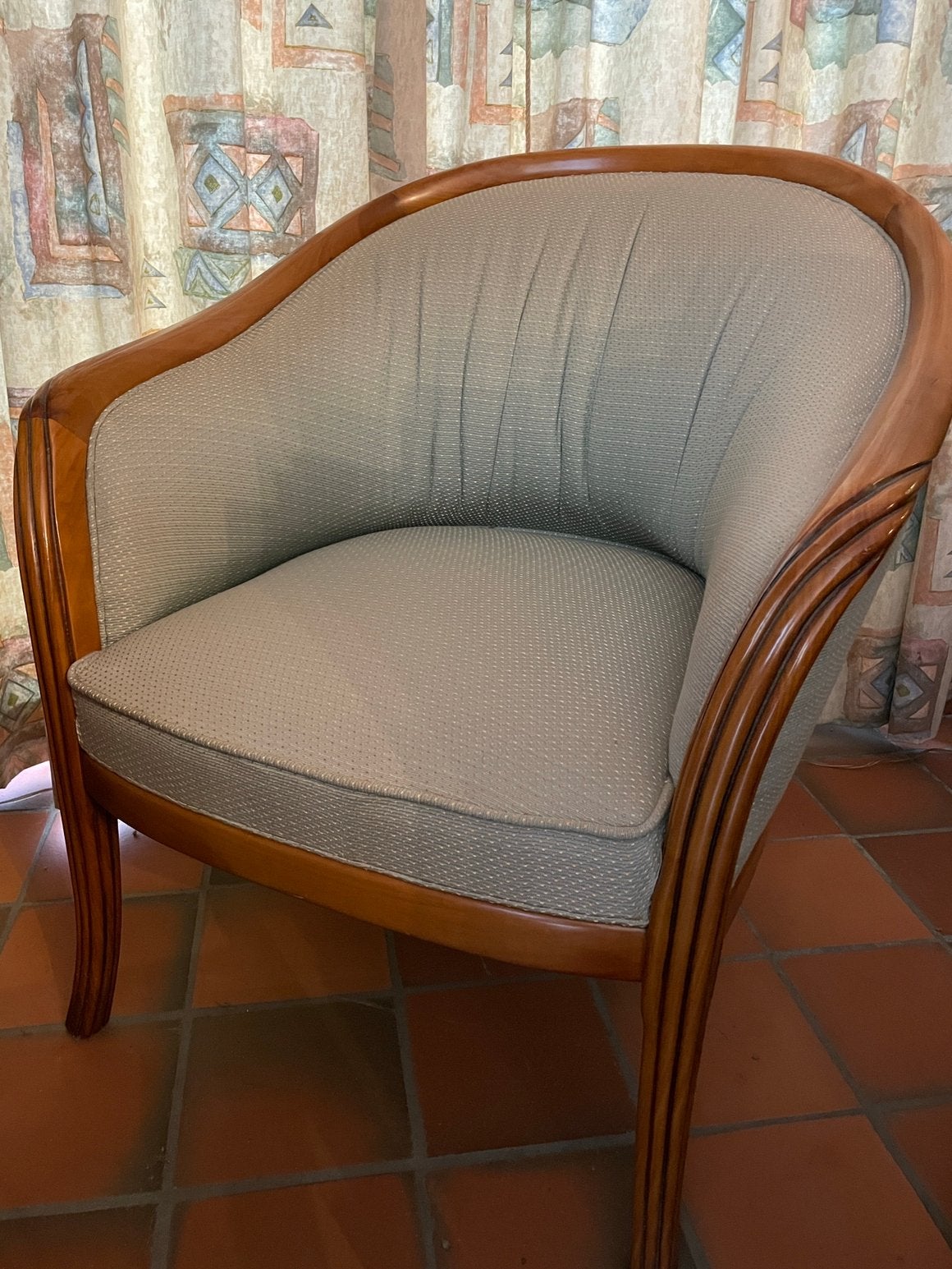 Vintage kuipfauteuil in Art Decostijl, Ophalen