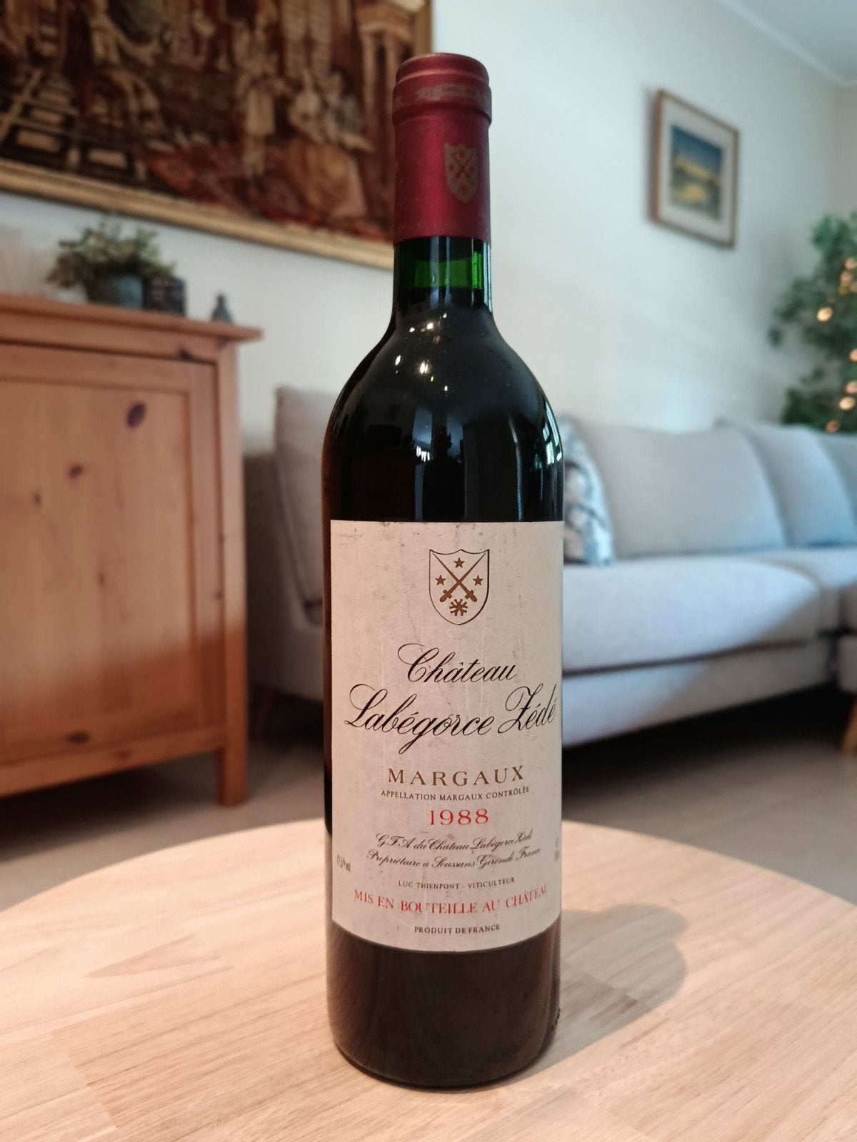 Château Labégorce Zédé, Margaux (1988), Verzamelen, Wijnen, Frankrijk, Nieuw, Ophalen of Verzenden, Rode wijn
