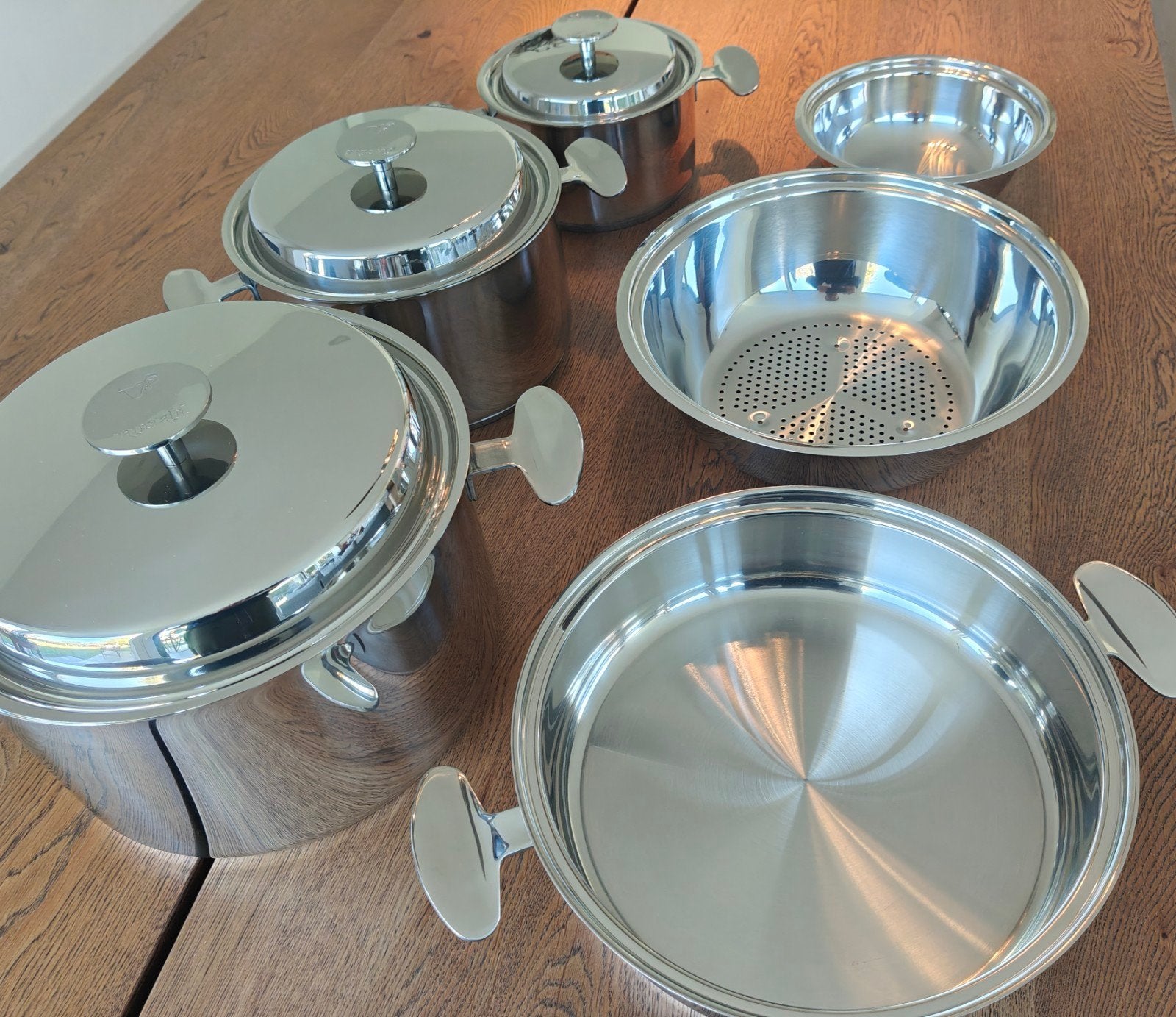Vanstahl kookpotten set 9 stk, Ophalen, Nieuw, Pannenset, Inox