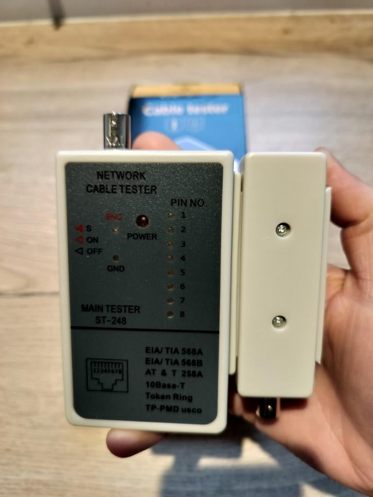 Cable tester, netwerkkabel tester, Ophalen