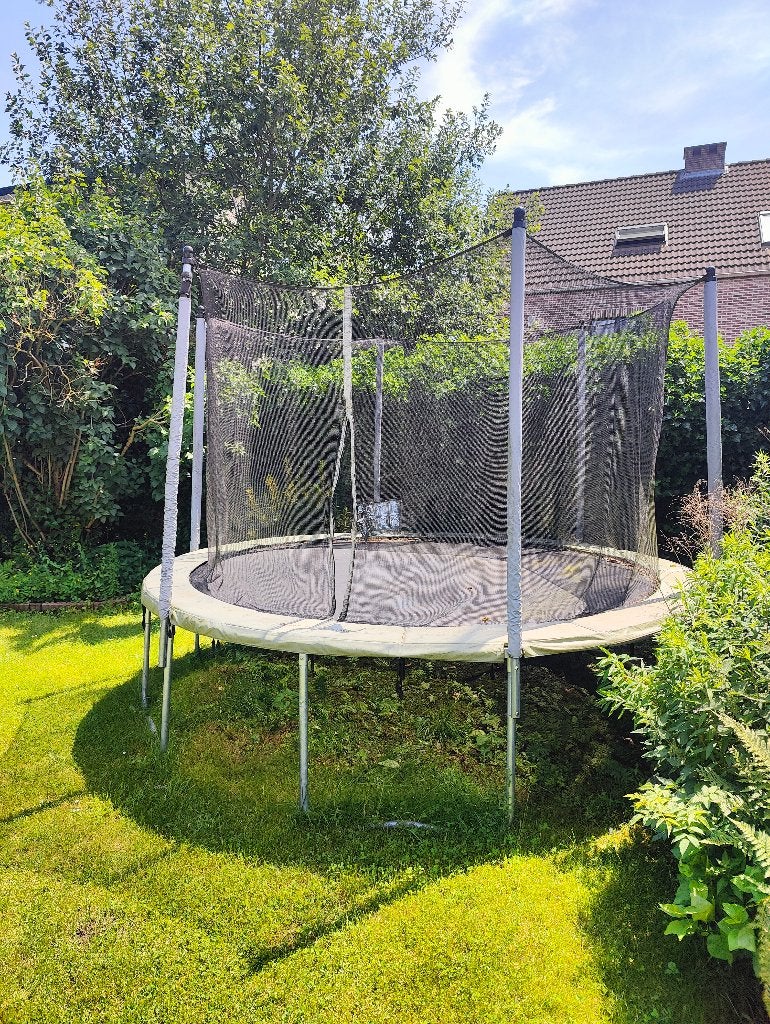 Stevige trampoline - 365 cm diameter, Ophalen, Gebruikt