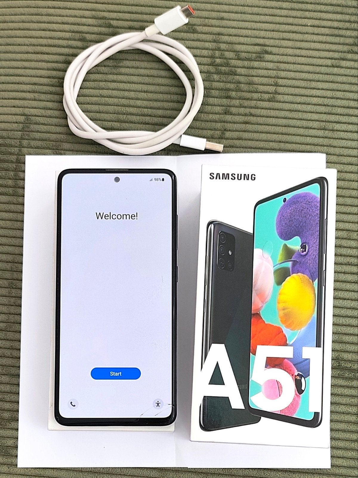 Samsung Galaxy A51 128GB zwart/Zeer goede staat en functione, Telecommunicatie, Ophalen, Gebruikt, Zwart, Touchscreen