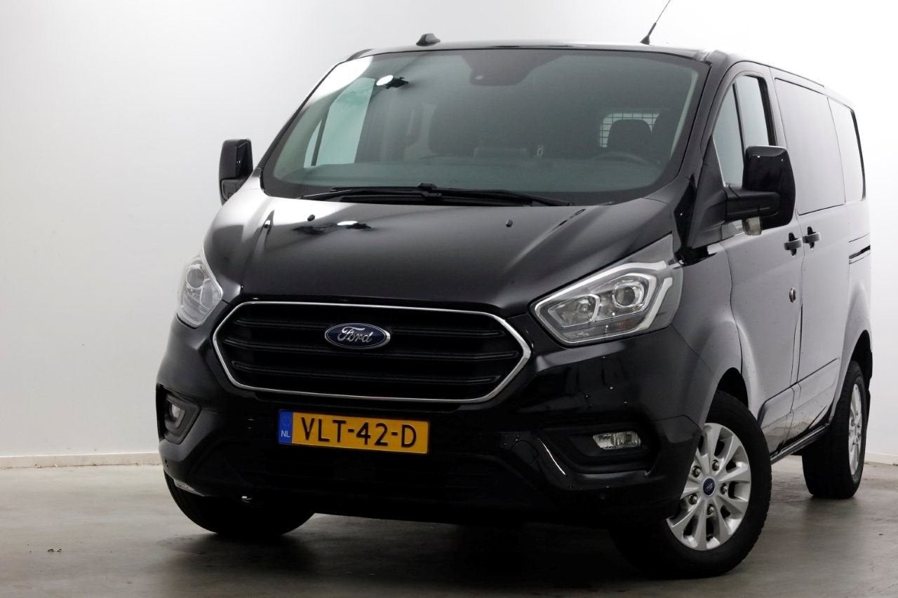 Ford Transit Custom 2.0 TDCI 130pk L1H1 Automaat D.C. Limite, Automaat, Parkeersensor, Zwart, Diesel