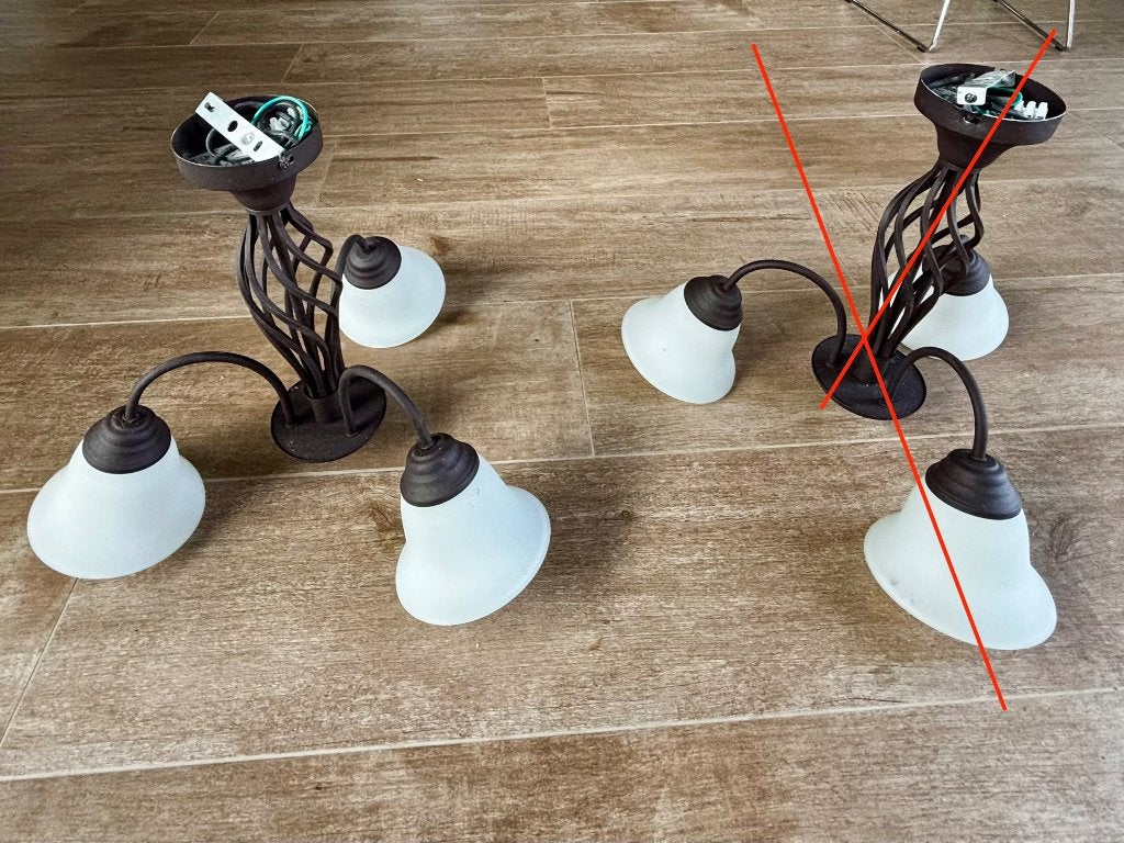 hanglamp, luster van glas en metaal, landelijke stijl, Huis en Inrichting, Ophalen, Zo goed als nieuw, Glas