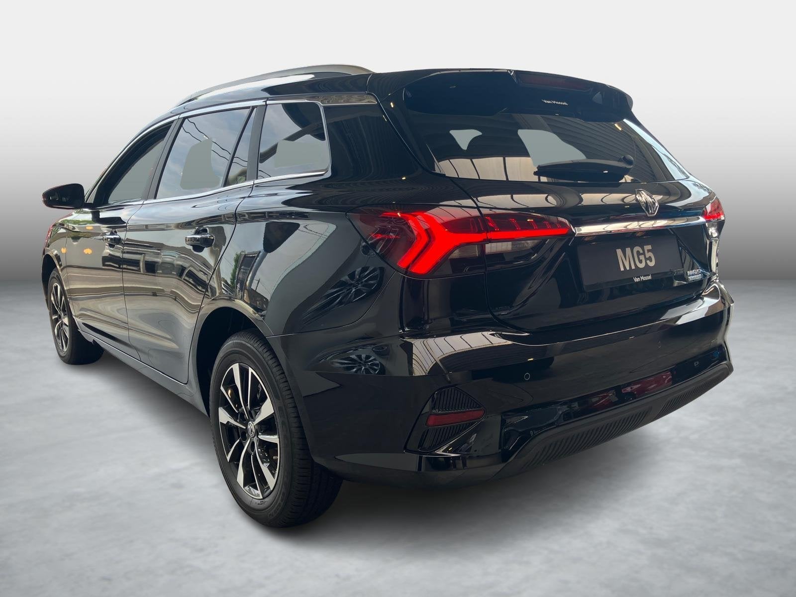 MG MG5 Comfort 61kWh, Auto's, MG, Stof, Zwart, https://public.car-pass.be/vhr/1cf7fa62-1c81-4829-b2d2-e986d8e70426, 156 pk