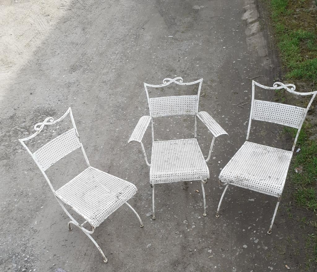 Fauteuil et chaise jardin vintage, Antiquités & Art, Enlèvement