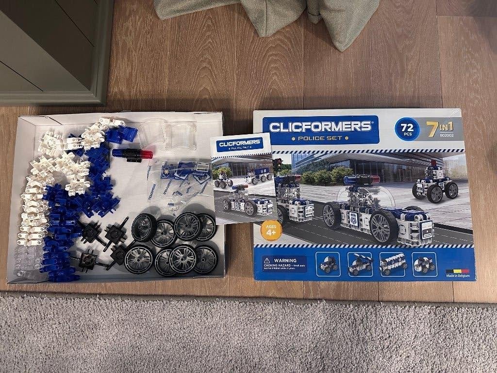 Clicformers - politie set - 802002, Kinderen en Baby's, Speelgoed | Bouwstenen, Ophalen, Zo goed als nieuw, Overige merken