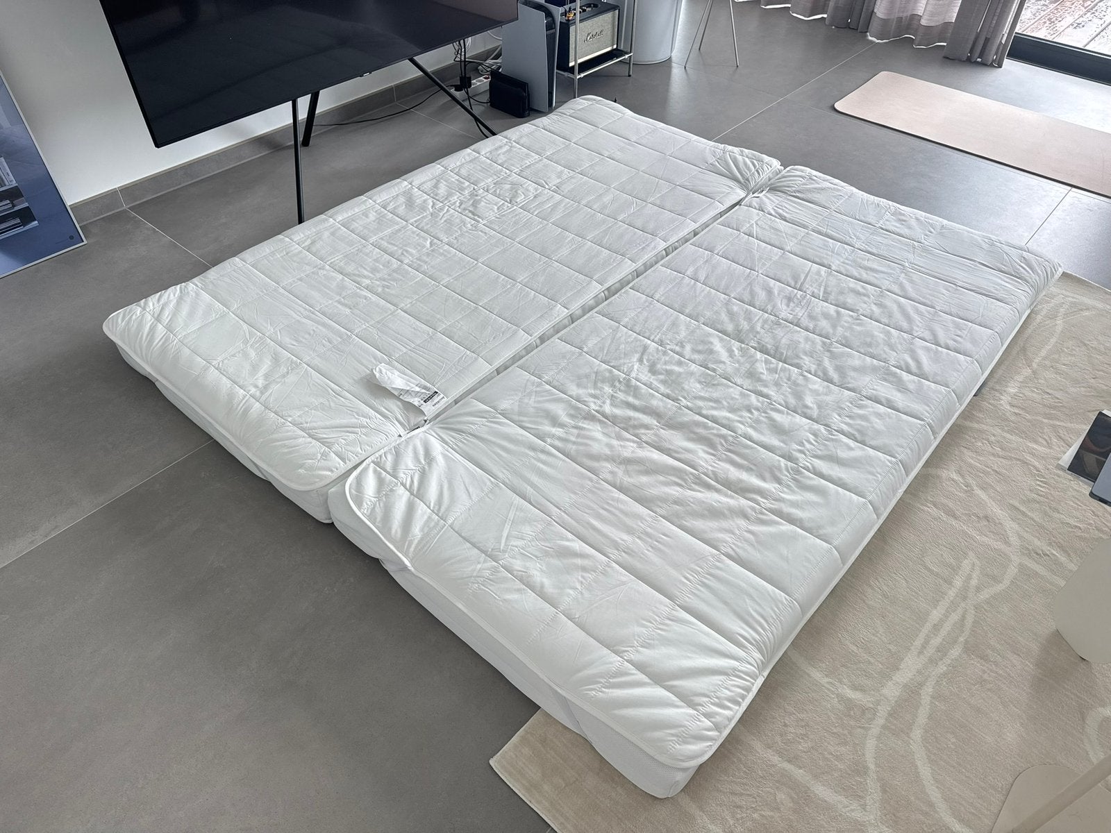 Ikea Mattress with cover, 90 cm, Matelas, Enlèvement, 190 cm ou moins