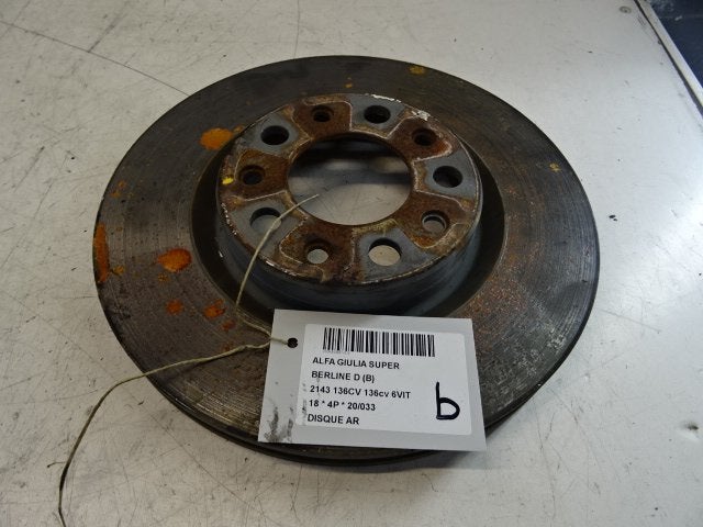 FREIN DISQUE ARRIÈRE Alfa Romeo Giulia (952), Utilisé, Alfa Romeo