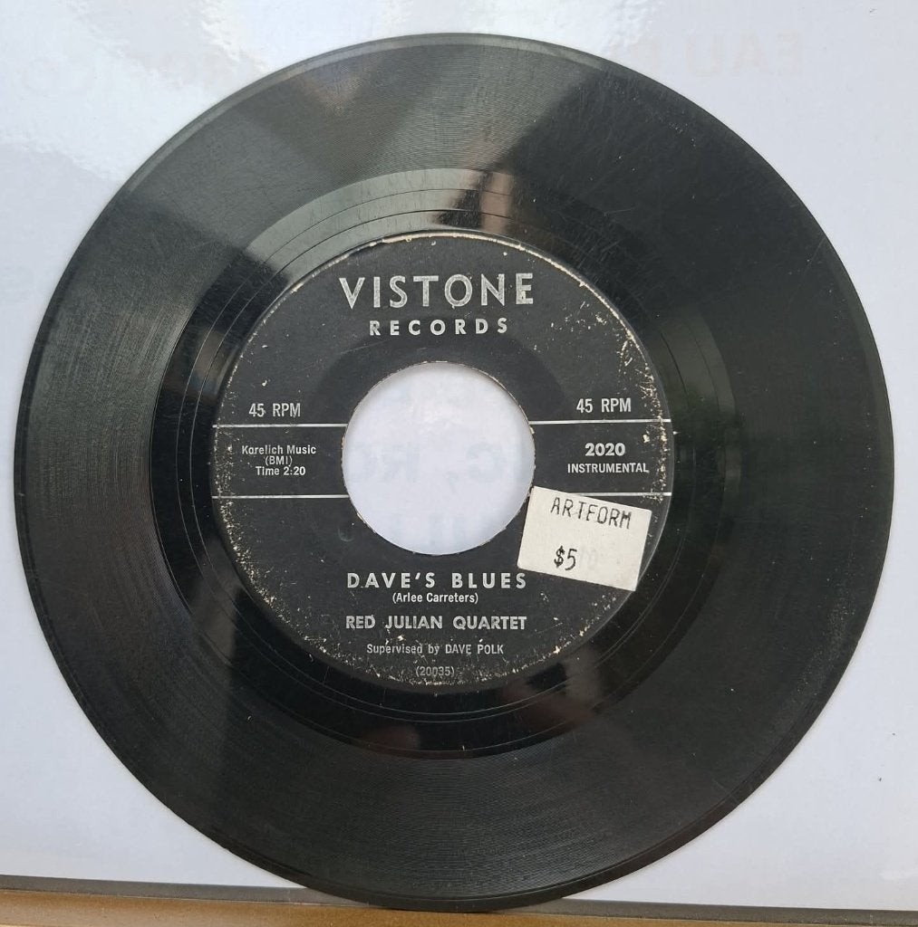 Red Julian Quartet - Dave’s Blues / German Sunset, CD & DVD, Vinyles Singles, Pressage original, 7 inch, Utilisé, Jazz et Blues