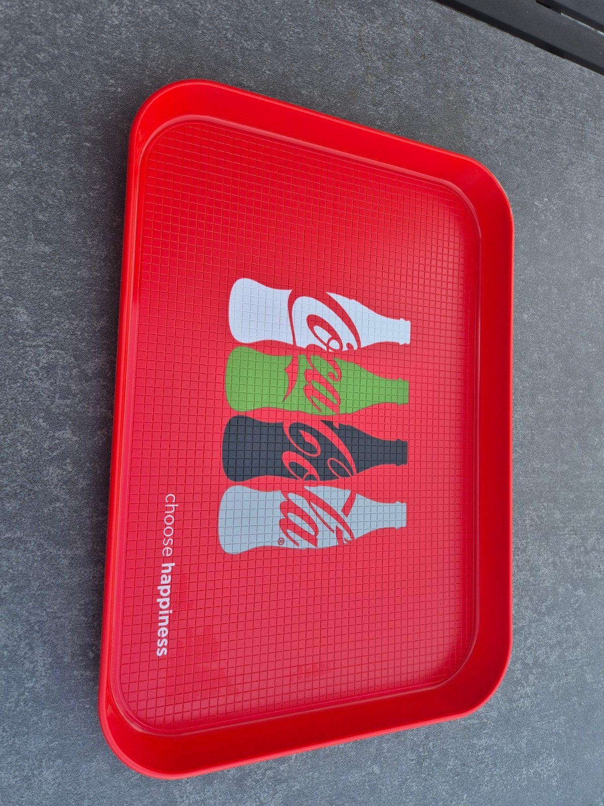 Dienblad van coca cola, Ophalen, Kunststof, Dienblad, Met afbeelding/tekst