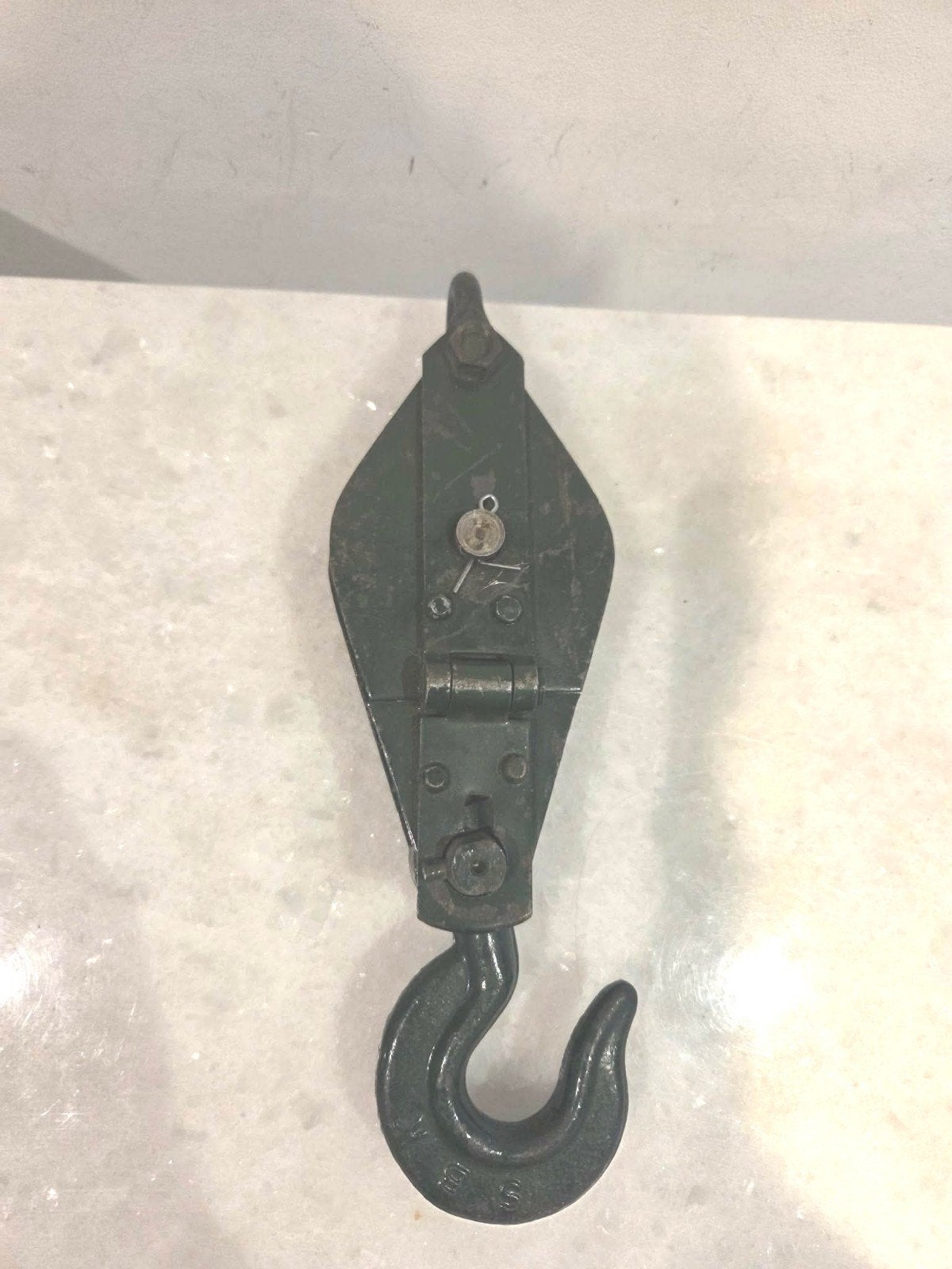 Industriële Katrol met Haak – Decoratief & Functioneel – €35, Ophalen of Verzenden