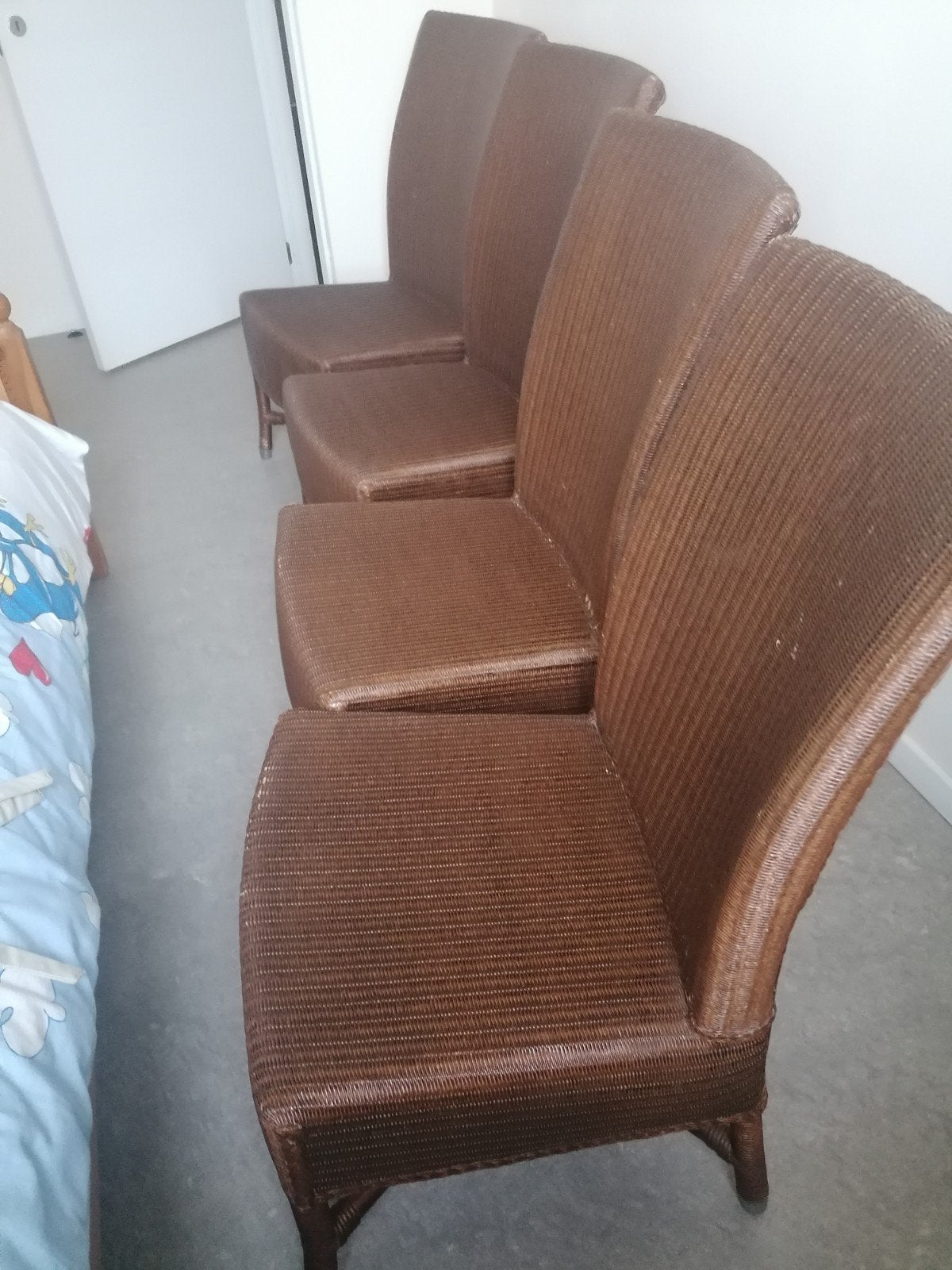 stoelen, Huis en Inrichting, Ophalen, Gebruikt, Riet of Rotan, Vier