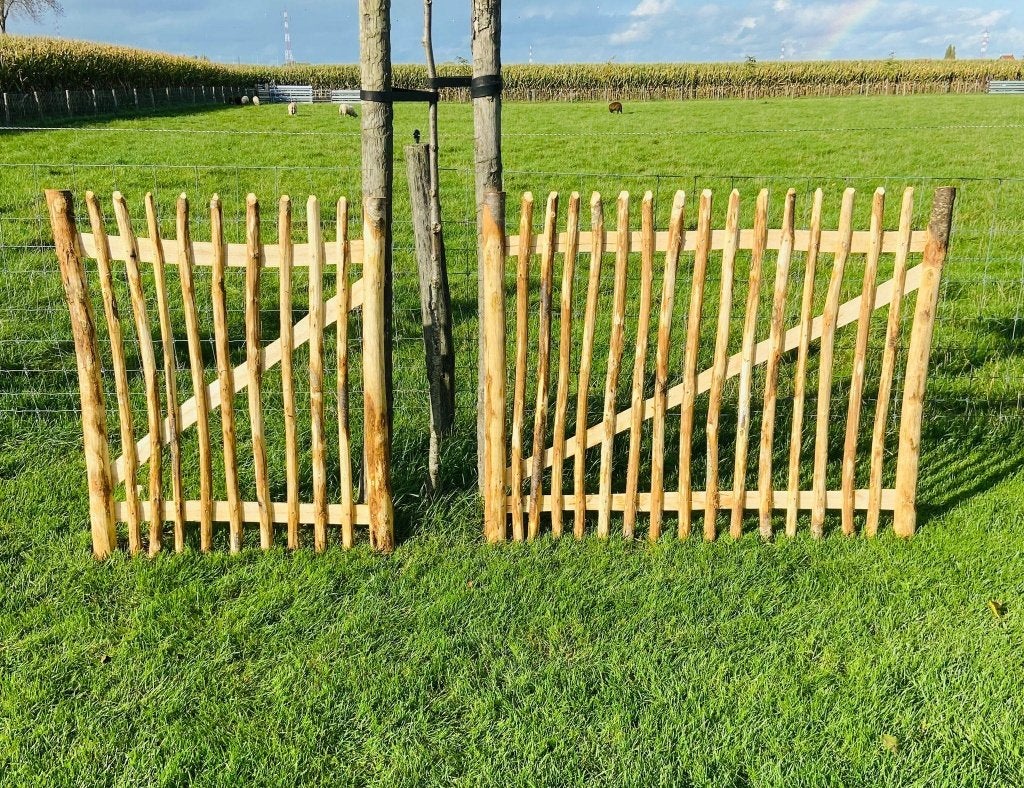 prachtig kastanje hekwerk mooie rechte latjes, Ophalen of Verzenden, Hout, Sierhekwerk
