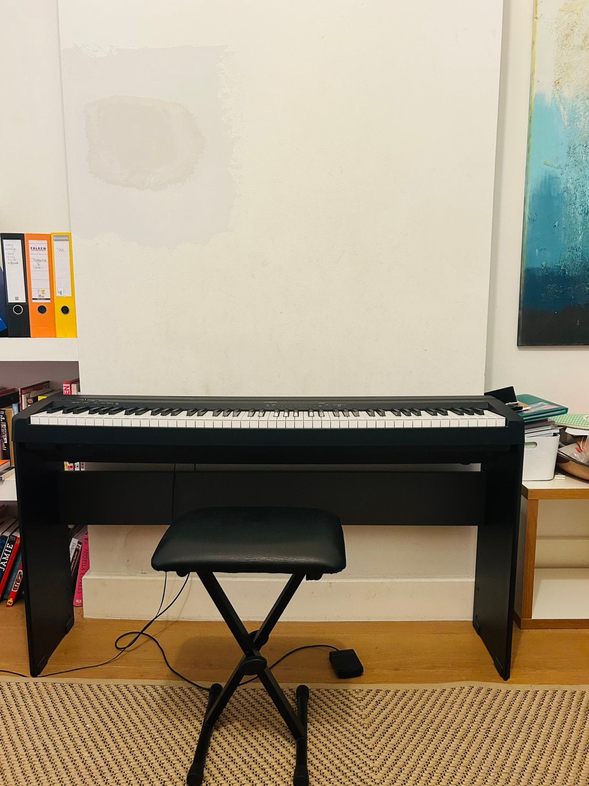 Yamaha P-45 zwarte elektronische piano, Muziek en Instrumenten, Ophalen, Zo goed als nieuw, Zwart, Piano