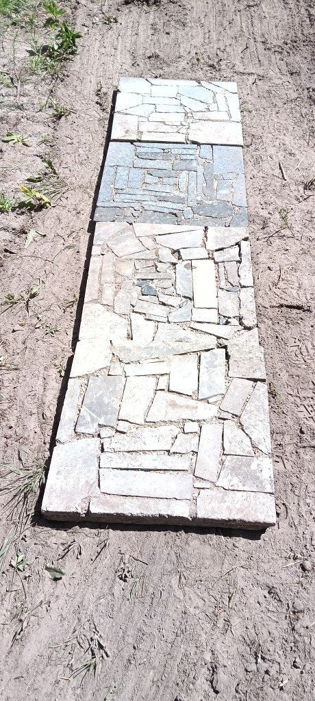 047752490 Natuursteen tuintegels, Tuin en Terras, Tegels en Klinkers, Zo goed als nieuw, Terrastegels, Natuursteen, 10 m² of meer