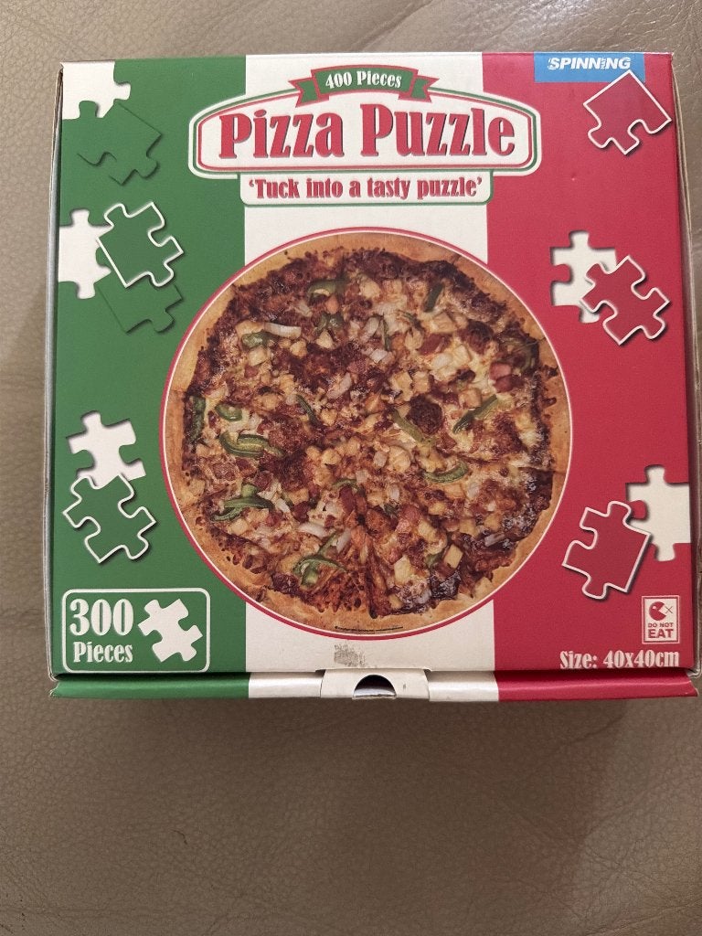 Puzzel pizza 300 stukjes, Ophalen, Minder dan 500 stukjes, Zo goed als nieuw, Legpuzzel