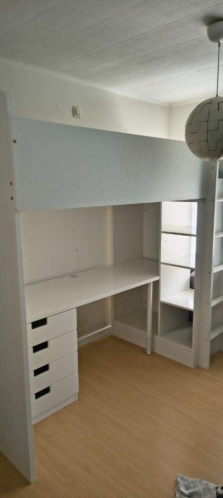Ikea Stuva hoogslaper en bureau met optie tot ombouwen, 90 cm, Une personne, Enlèvement, Utilisé