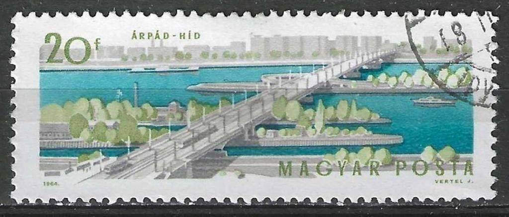Hongarije 1964 - Yvert 1683 - Arpad brug (ST), Verzenden, Gestempeld