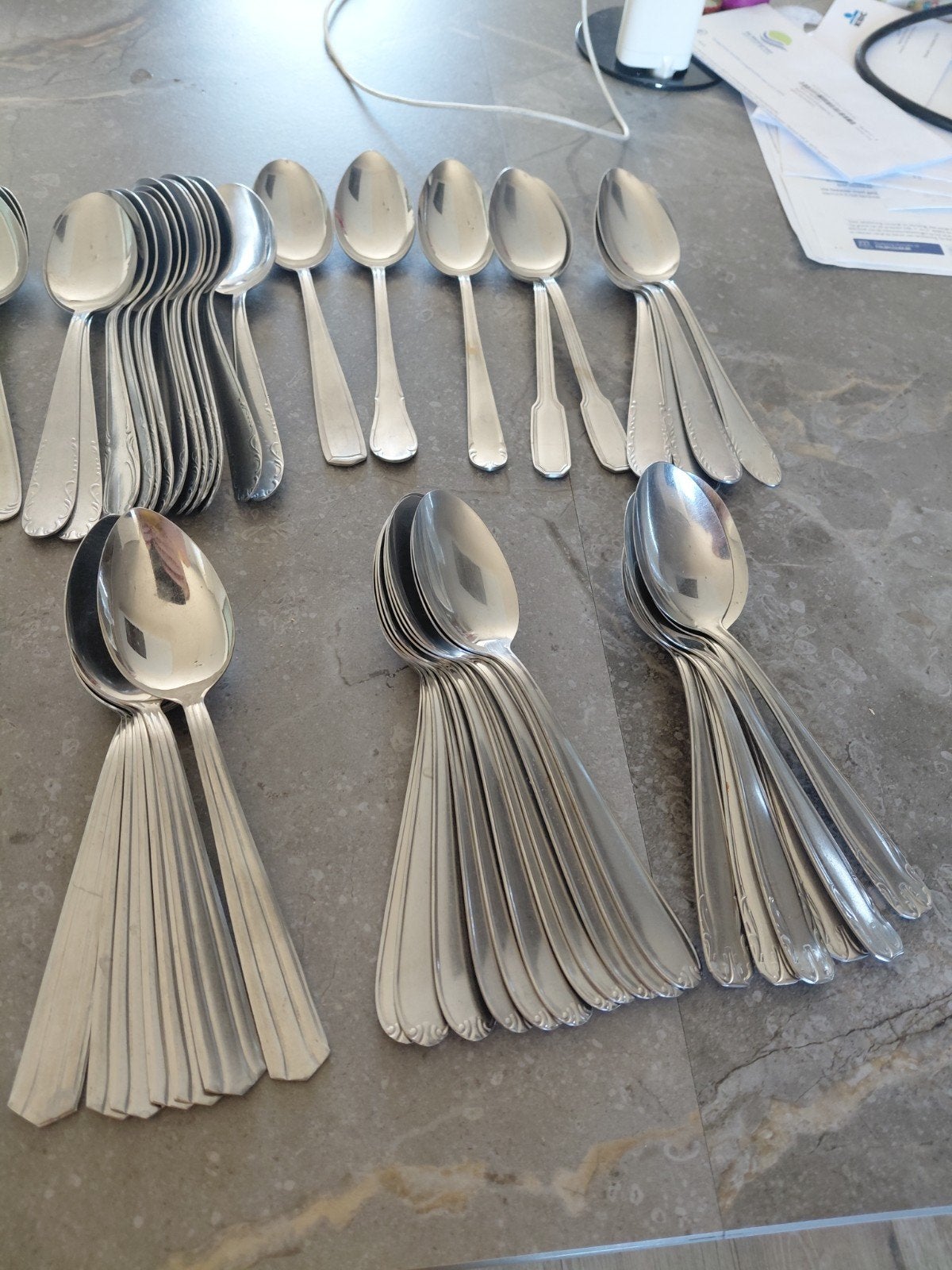 groot lot  grote lepels 70stuks, Ophalen of Verzenden, Zo goed als nieuw, Eetlepel, Inox of Chroom