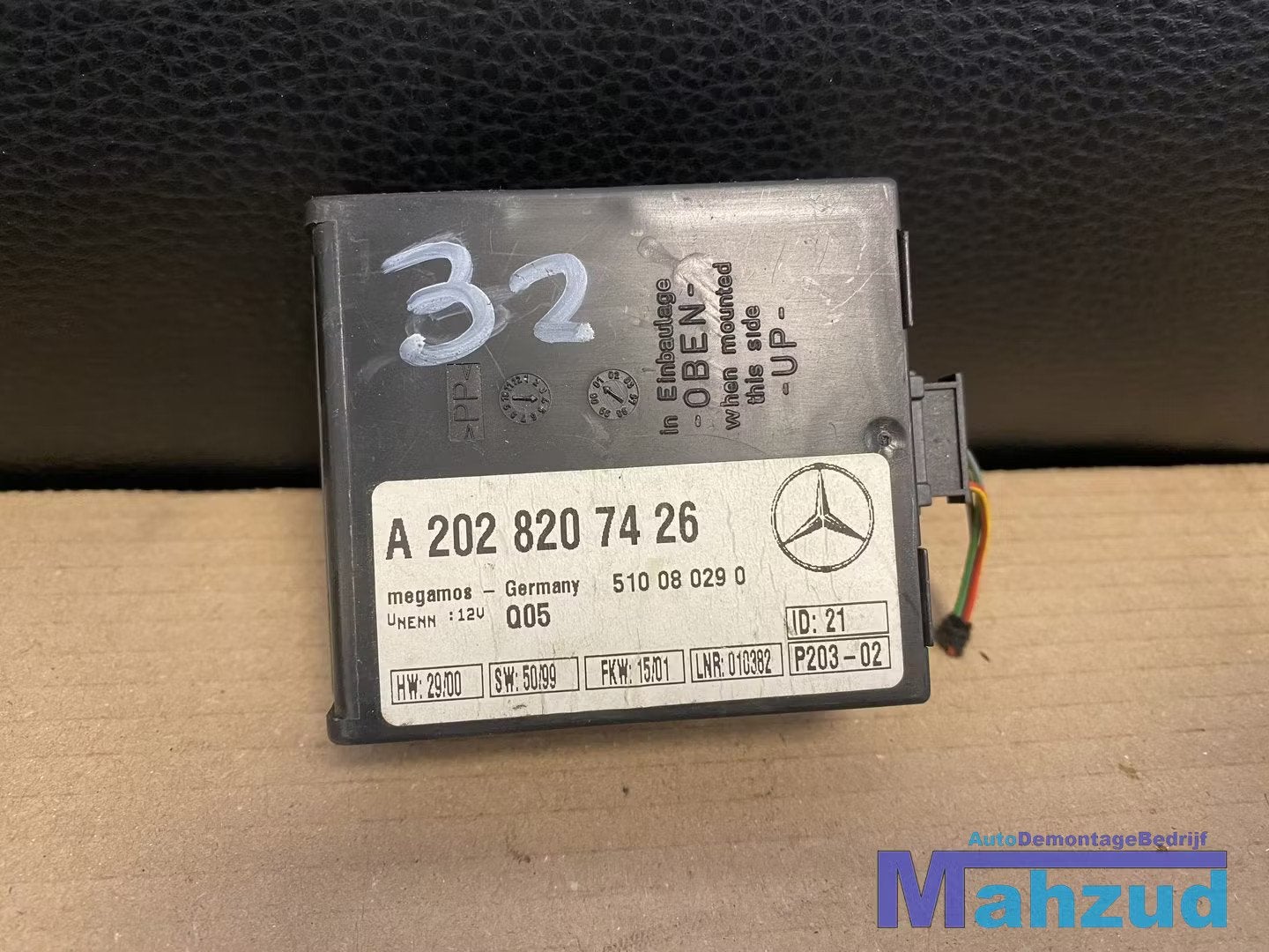 MERCEDES CLK W208 Alarm module A2028207426 1997-2003, Mercedes-Benz AG, Mercedes-Benz, Utilisé, Mercedesstrasse 120
70372  Stuttgart, DE
