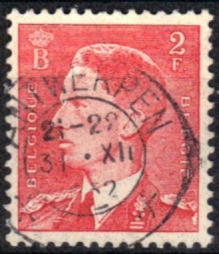 Belgique 1953 - Yvert/OBP 910 - Roi Baudouin (ST), Timbres & Monnaies, Timbres | Europe | Belgique, Envoi, Affranchi, Oblitéré