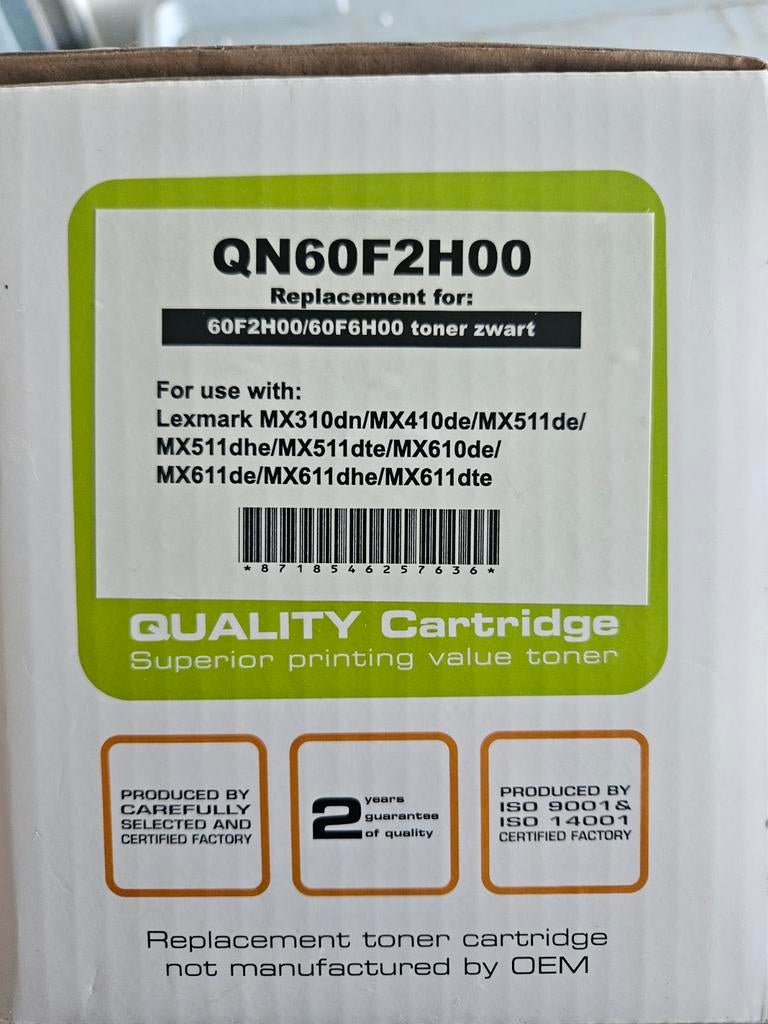 Toner voor Lexmark, Ophalen