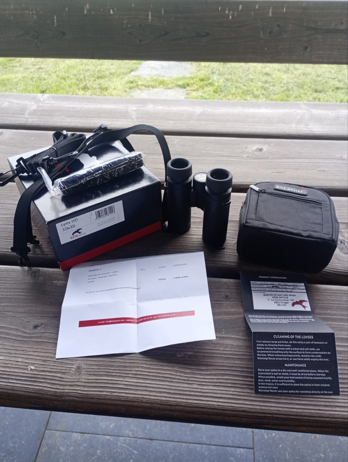Kite Lynx HD 10x30, Ophalen of Verzenden, Zo goed als nieuw, 8 tot 12x, Met hoes of tas