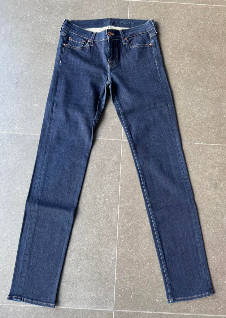 Straight fit jeans donkerblauw 7 for all mankind, Enlèvement ou Envoi, Porté, Bleu, W30 - W32 (confection 38/40)