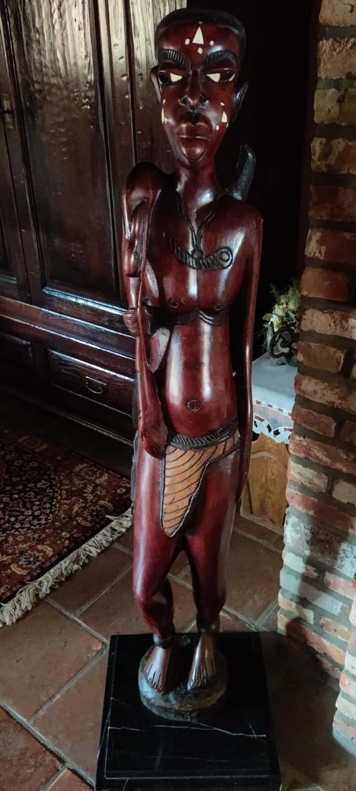 Prachtig houten beeld, Antiek en Kunst, Ophalen, Beeld
