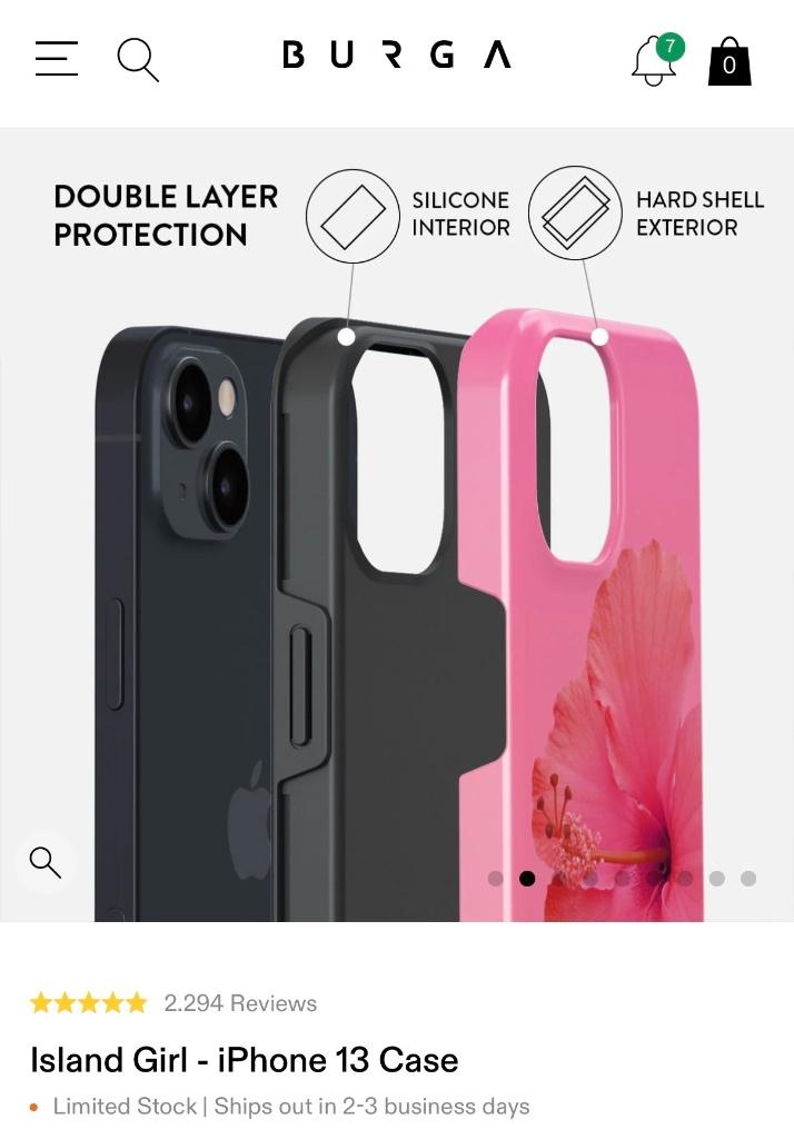 iPhone hoesje merk Burga, Telecommunicatie, Mobiele telefoons | Hoesjes en Screenprotectors | Apple iPhone, Zo goed als nieuw