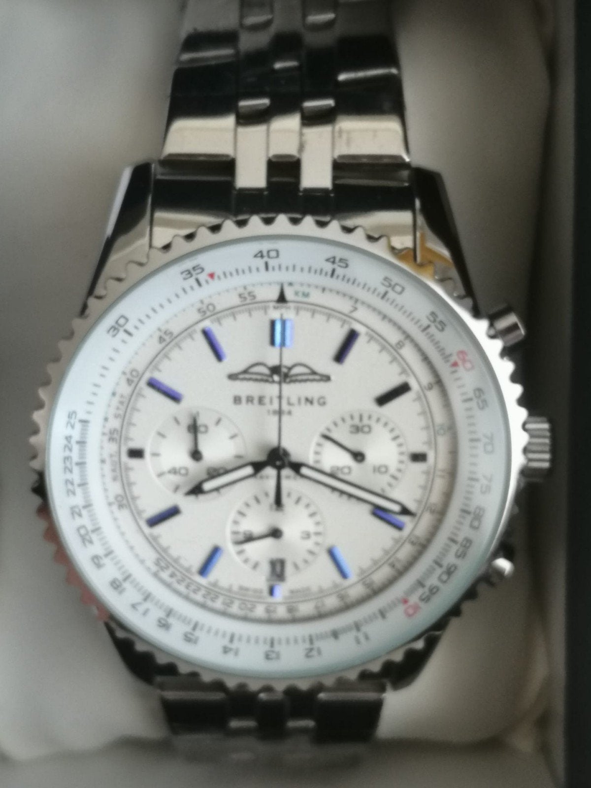 Breitling Navitimer 1884 chonograaf, Staal, Staal, Breitling, Polshorloge