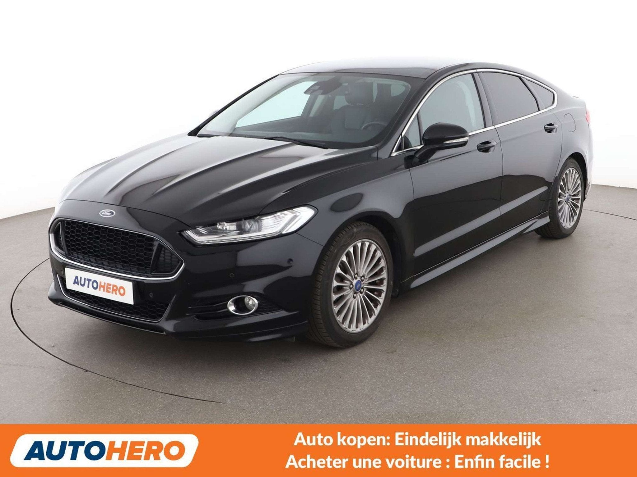 Ford Mondeo 1.5 EcoBoost Titanium (bj 2016), Auto's, Voorwielaandrijving, Zwart, Mondeo, Zwart