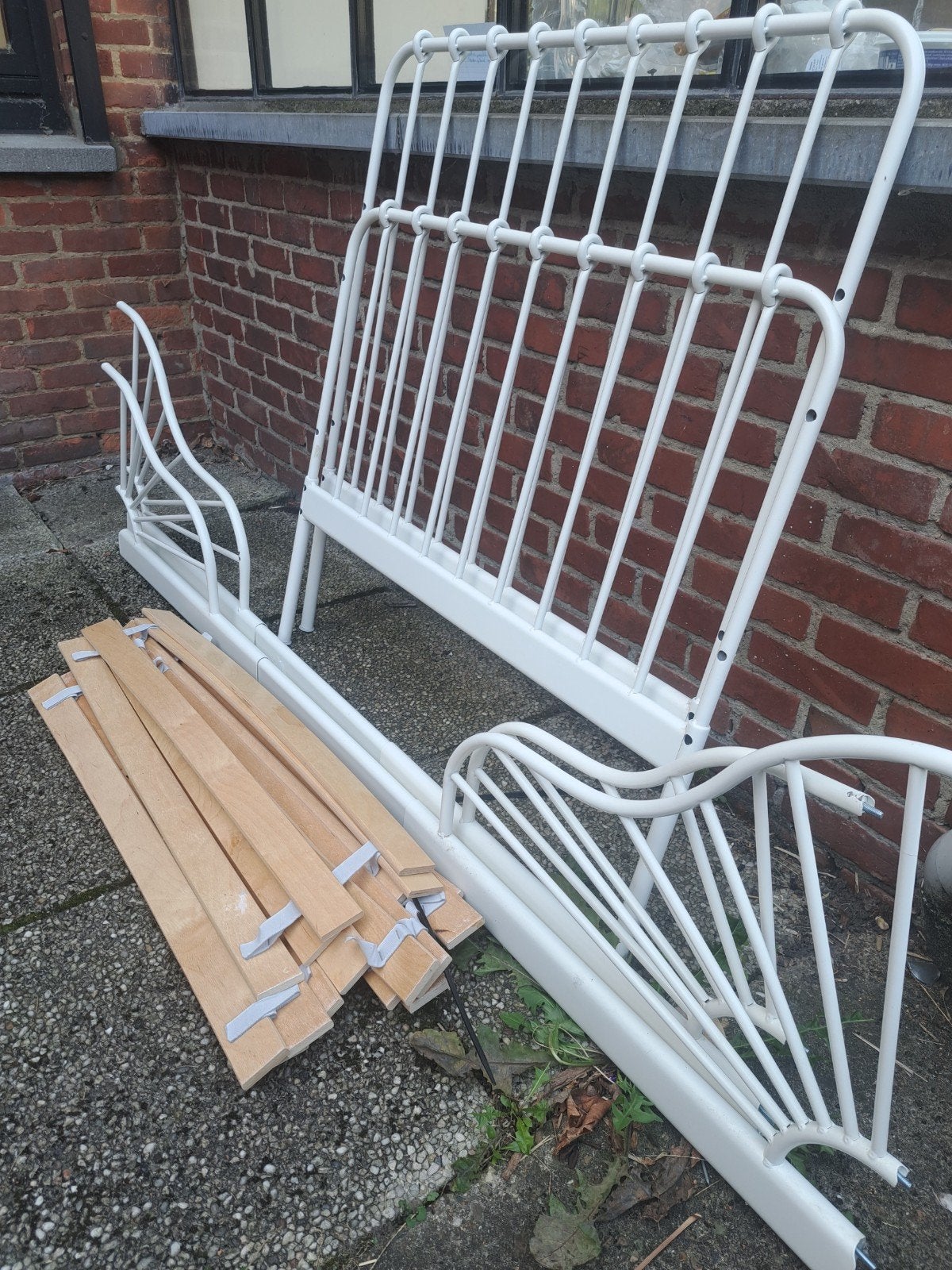 Ikea meegroeibed met lattenbodem, Kinderen en Baby's, Ophalen, Zo goed als nieuw, Lattenbodem